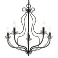 thumbnail image 5 of 42905-68 Livex Lighting Katarina - 5 Light Chandelier In Transitional Style-23 Inches Tall and 23 Inches Wide-Shiny Black Finish    -Traditional, 5 of 8