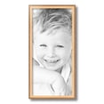thumbnail image 2 of ArtToFrames 9" x 19" Gold And Stained Brown Picture Frame, 9x19 inch Gold Wood Poster Frame (WOM-4766), 2 of 8