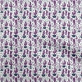 thumbnail image 1 of oneOone Cotton Poplin Twill Purple Fabric Cactus Sewing Material Print Fabric By The Yard 56 Inch Wide, 1 of 5