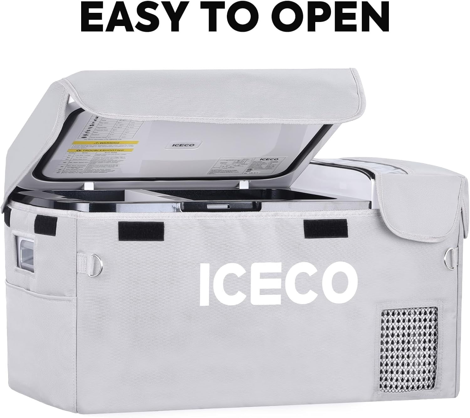 GO20 Protective Cover for 21 Quart Portable Car Refrigerator - Insulated Transit Bag with Ventilation and Non-Slip Design