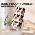 thumbnail image 5 of 20oz elephant Themed Tumbler with Handle Functional Travel Cup elephant Lover Gift Top Rated Mother's Day Easter Gift for elephant Lovers Women Men, 5 of 6