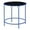 Blue, variant on Furniture of America Keefer Contemporary Glass Top Side Table in Red