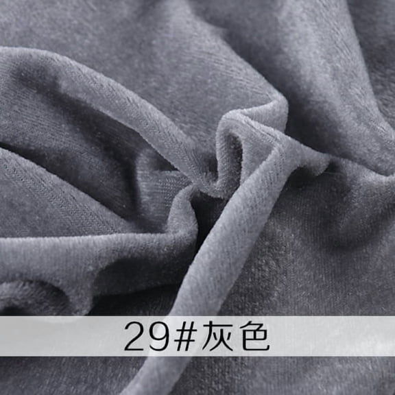 ERDOUY 1 Meter × 63" Wide Luxury Soft Stretchy Velvet Fabric, Premium Cloth Material for Apparel Sewing & Furniture Upholstery,Grey