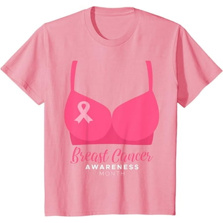BRA Breast Cancer Awareness Month Wear Pink Ribbon October T-Shirt
