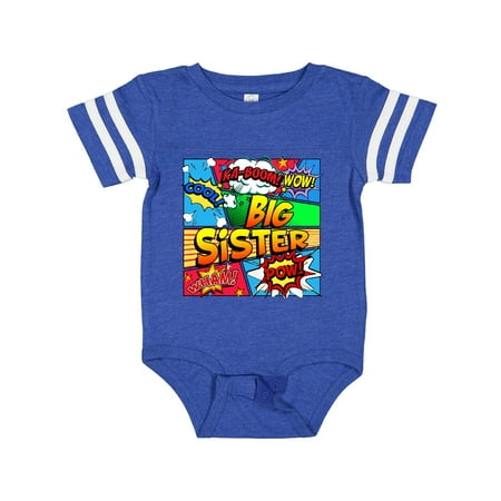 

Inktastic Big Sister Comic Book Gift Baby Girl Bodysuit