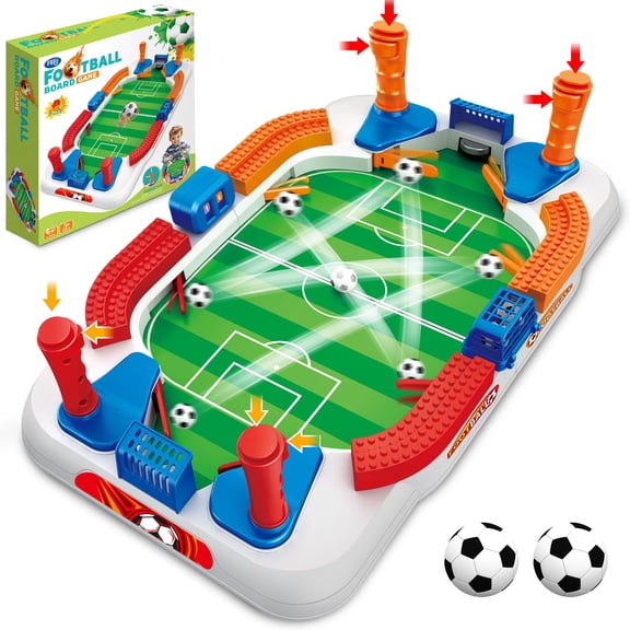 Mini Football Table Game for Kids Soccer Game Set Gifts Boys Toy Football Games Board for Indoor Sports Game Room Pinball Interactive Birthday Gift Toys for 3 4 5 6 7 8-12 Year Old Family Gatherings