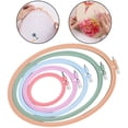 thumbnail image 4 of 5Pcs Embroidery Hoops Mixed Holder Cross Stitch Frame DIY Needlework Crafts, 4 of 6