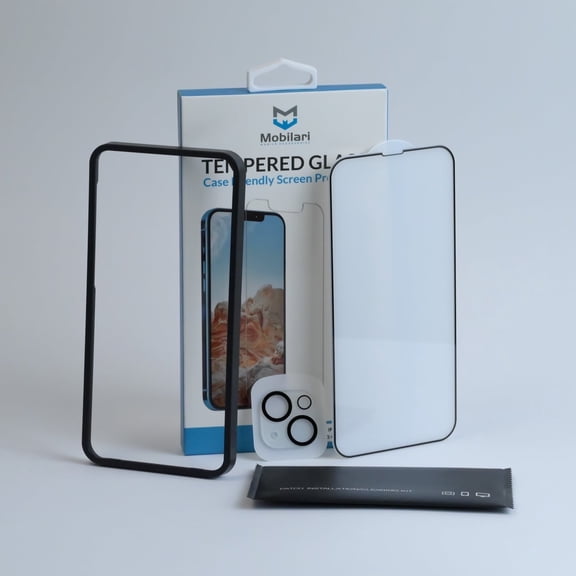 iPhone 14 Plus (6.7”) Screen and Back Camera Protector Set | Tempered Glass | Durable 9H | Easy to Install | Bubble Free | US Brand