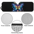 thumbnail image 6 of Uorisanigo Windshield Sunshade Sun Shade Compatible with 2020-2025 Jeep Gladiator(JT), Foldable Colorful Butterfly Heat Shield Sun Visor Mat Accessories for Car Interior, 6 of 7