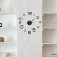 thumbnail image 4 of BESTYASH Black Acrylic Square Wall Clock Stick-On, Minimalist Design, Easy to Install, 1 Set for Home or Office, 4 of 8
