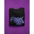 thumbnail image 3 of Polygonal Neon Unicorn Outline Sweatshirt Men -Image by Shutterstock, Male XX-Large, 3 of 4