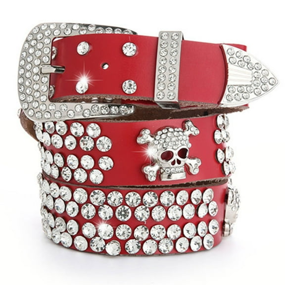 lanema Bling for Rhinestone Belts Women Vintage Western Cowgirl Bling Belts for Jeans