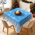 thumbnail image 4 of Tchckioa Winter Snowflakes Square Tablecloth,Waterproof Table Cloth for Kitchen,52x52 Inch, 4 of 7