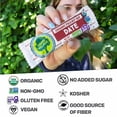 thumbnail image 5 of Happy Village Organic Fig & Nut Bars, Date | 3 Ingredients, Gluten Free, No Added Sugar, Kosher, Non-GMO, Vegan | 16 x 1.4 oz, Carton Box, 5 of 6