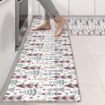 thumbnail image 2 of Kitchen Rugs Sets Of 2,White Christmas Tree Pattern Anti Fatigue Kitchen Mat Rugs Non Slip Washable,Decorative Kitchen Floor Mats for Kitchen,Sink,Laundry,17"X47", 2 of 5