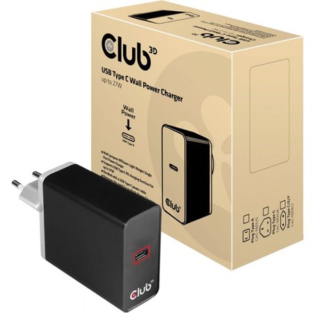UPC: 0841615101528 | Club 3D USB Type C Power Charger Up to 27W