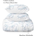 thumbnail image 2 of Martha Stewart Adrian 100% Cotton 3pc Duvet Set-1 Duvet, 2 Pillow Shams, 2 of 5