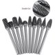 thumbnail image 3 of High-Quality Rotary Files Burr Set, Tungsten Carbide Steel Single Cut Metal Drilling Tools for Precision Crafting, 10 Pieces of Diverse Designs for, 3 of 5