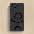 thumbnail image 3 of Funda de teléfono de dibujos animados Matchman para iPhone 11, 12, 13, 14, 15 Pro Max, XR, XS, X, 7, 8 Plus, SE 2020, a prueba de golpes, cubierta de silicona TPU suave mate, 3 of 5