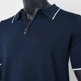 thumbnail image 4 of Sngxgn Men's Polo Shirt, Soft Polo Shirt, Short Polo Shirt(Navy,L), 4 of 5