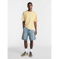 thumbnail image 2 of No Boundaries Men's & Big Men's 100% Cotton Denim Carpenter Shorts, 9" Inseam, Size 28-44, 2 of 5