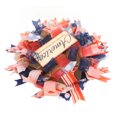 thumbnail image 3 of Patriotic Day Wreath, Vibrant Color Flag Pattern Flag Wreath Versatile With Hemp Rope For Fireplace, 3 of 8