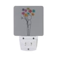 thumbnail image 5 of Yayeee LED Plug in Night Light for The Home with Auto Dusk to Dawn Light Sensors, 2 Pack, Colorful Flower, 5 of 6