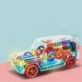thumbnail image 4 of Light-Up Transparent Car Toy, Sensory Toys, Light Up Toy, Toy Car with Colorful Moving Gears for Birthday Gifts Early Education, 4 of 8
