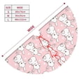 thumbnail image 3 of Lsque Cute Rabbit Print Christmas Tree Skirt, Tree Skirt with Ties or Velcro, Perfect for Holiday Decorations, Halloween, and New Year-36", 3 of 7