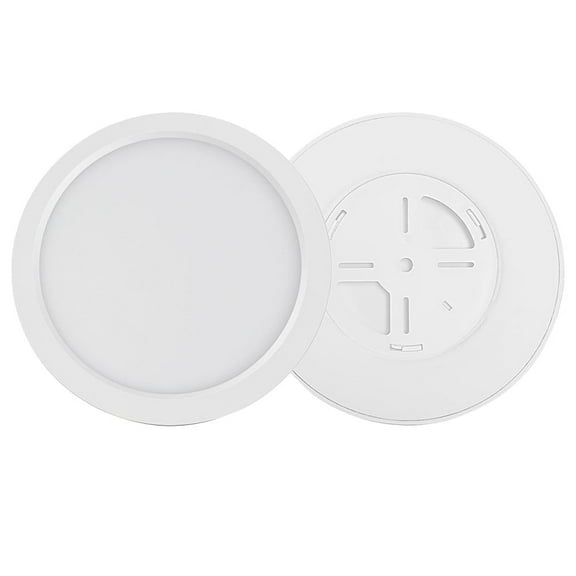 9.05in Full Spectrum Ceiling Light, 18W 6000K Daylight White, 85-265V Wide Voltage, Eye Protection LED Panel for Living Room, Bedroom, Kitchen Indoor Lighting (1-Pack)