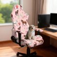 thumbnail image 3 of SCRAWLGOD Horse Floral Print Gaming Chair Cover with Armrest Covers Stretch Non Slip Furniture Protector Washable Anti Dust Gamer Chair Slipcover, 3 of 9
