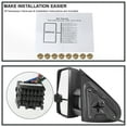 thumbnail image 7 of Spec-D Tuning Black Power Fold Power Heated + LED Signal Tow Mirrors Compatible with 2014-2018 Chevy Silverado GMC Sierra Left + Right Pair, 7 of 7