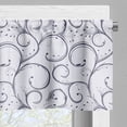 thumbnail image 3 of Ambesonne Abstract Valance Pack of 2, Delicate Curls, 42"X18", Purple Indigo, 3 of 5