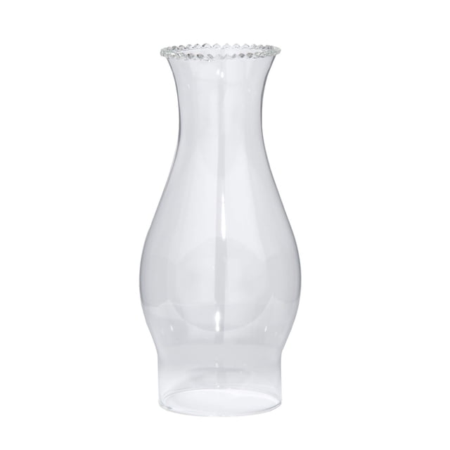 B&P Lamp Chimenea superior de vidrio transparente prensado de 3 pulgadas por 8 1/2 pulgadas para lámparas estilo aceite y queroseno