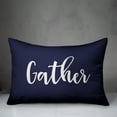 thumbnail image 3 of Creative Products Gather in Navy 14 x 20 Spun Poly Pillow, 3 of 3