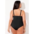 thumbnail image 2 of Swimsuits for All Women's Ruched Twist Front One Piece Swimsuit, 2 of 6