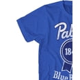 thumbnail image 5 of Pabst Blue Ribbon Mens Shirt Beer Graphic T-Shirt Royal Heather, Medium, 5 of 7