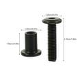 thumbnail image 3 of 5 Sets M6x25 Binding Screws Bolt Caps Nuts Countersunk Barrel Nut Connectors, 3 of 9