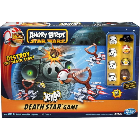 Pre-Owned Angry Birds - Jenga Death Star Game New Condition!