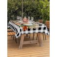 thumbnail image 2 of Outdoor Tablecloth with Umbrella Hole and Zipper, Orange Green Grey Fall Rectangle Table Cloth 54x80 Inch Waterproof Tablecloth, Botanical Thanksgiving Pumpkins Plaid Picnic Table Cover for Patio, 2 of 7
