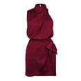 thumbnail image 3 of Ketyyh-chn99 Robes d'Été pour Femmes Grande Taille Robe Mini Robe de Fête Robe Mini Décontractée Robe Mini Ample Confortable à Rayures Manches Longues Longue Robe Rouge,TG, 3 of 4