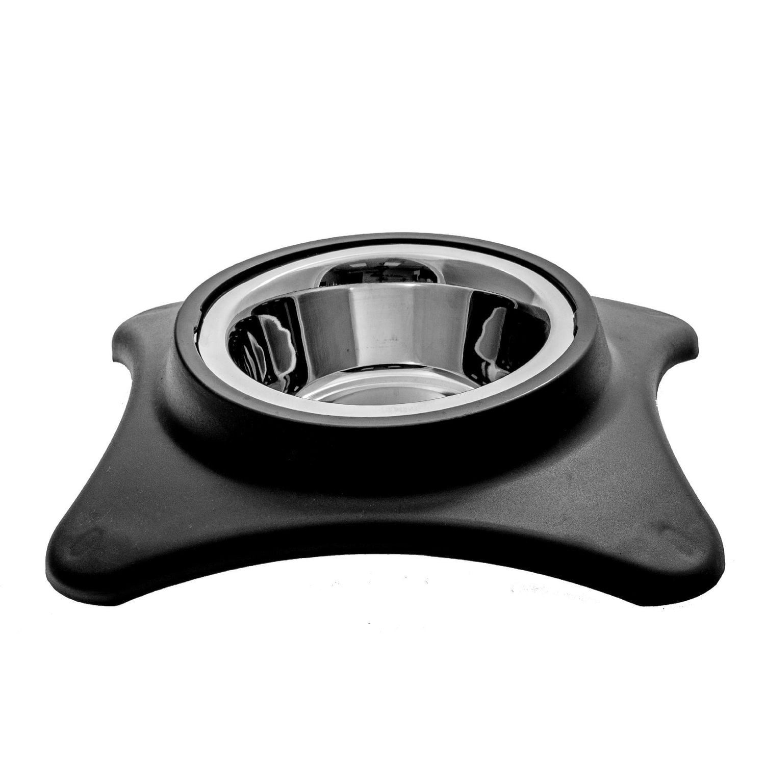 IH Casa Decor Bol À Animal De Compagnie En Acier Inoxydable Avec Gris De Support - Ensemble De 2