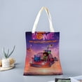 thumbnail image 2 of Dreamworks Home Bolso de tela con estampado de lienzo para mujer, bolsa de compras reutilizable y estética, con cremallera interior, regalo para mujer, 35 × 40 cm., 2 of 6