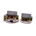 thumbnail image 4 of 2x Micro casas esculturas en miniatura de jardinería paisajismo para balcón de casas de césped Amarillo, 4 of 8