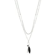 The Pioneer Woman - Women's Jewelry, Soft Silver-tone Duo Necklace Set with Genuine Stone
