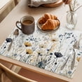 thumbnail image 3 of Watercolor Wildflower Placemats Set of 4, Spring Floral Botanical Vintage Farmhouse Non-Slip Place Mats Washable Table Mats for Kitchen Dining Table Decorations Indoor/Outdoor, 3 of 9
