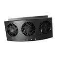 thumbnail image 2 of jifeng Rechargeable Cooling Air Fan Creative Adjustable Three Head Circulation Tool USB Black, 2 of 6