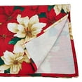 thumbnail image 3 of Saro Lifestyle Poinsettia Print Tablecloth, 3 of 3