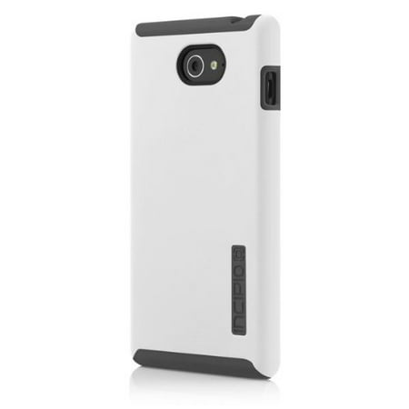 - Incipio DualPro Hard Shell Case with Impact Absorbing Core - Back cover for cell phone - silicone, Plextonium - gray, wh