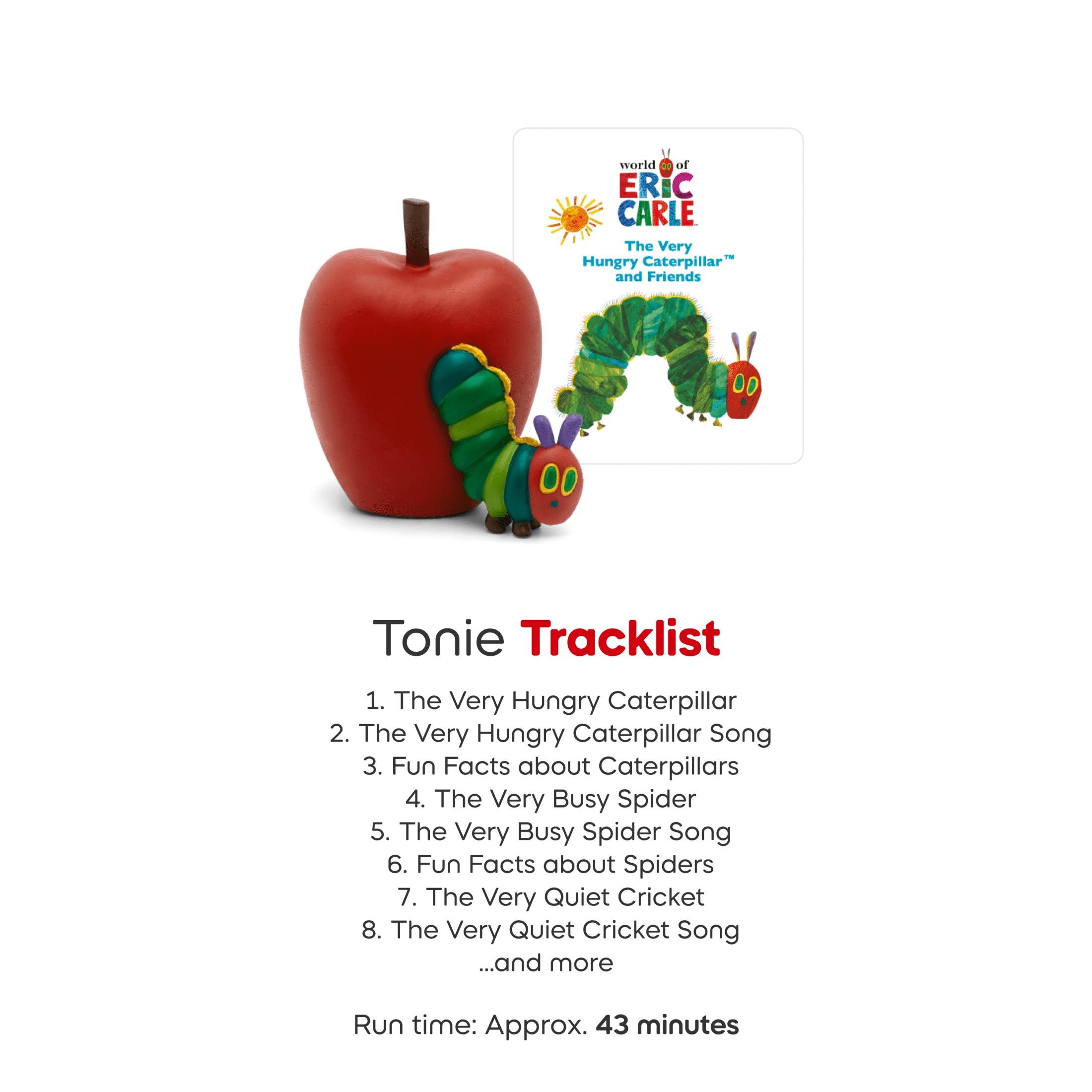 tonies The Very Hungry Caterpillar Audio Toy Figurine, Age Range 3+